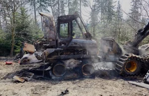 "Zielony Front" spalił leśne maszyny