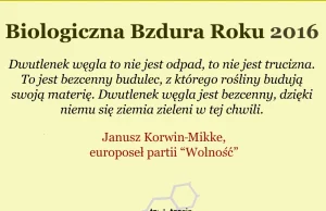 Biologiczna Bzdura Roku 2016 #4 węgiel