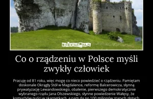 Co o rządzeniu w Polsce myśli zwykły człowiek