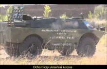 Test opancerzenia ukraińskiego BRDM a
