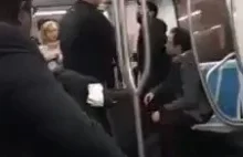Brutalna napaść imigrantów na obywatela w metrze