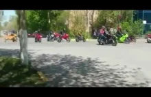 Parada motocykli w Rosji