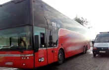 Rejsowy autobus na łysych oponach wracał z Władysławowa do Lublina