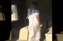 Spektakularny trening wojownika ISIS
