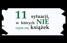 11 sytuacji w których nie czyta się książek - Gandalf.com.pl