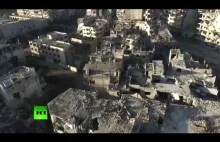 Dronem nad Homs w Syrii - kiedyś milionowe turystyczne miasto...