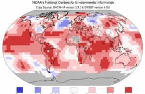 Globalny kilmat - Sierpień 2015 najcieplejszy w notowanej historii [ENG]