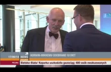 Januszowi Korwin-Mikke odebrano 10 diet (17.09.2014 Polsat News