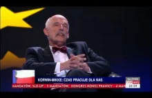 Janusz Korwin-Mikke - Wieczór wyborczy TVP