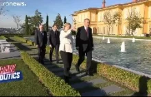 Macron, Merkel, Putin and Erdogan holding hands — an unlikely photo | Raw...