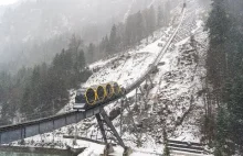 Najbardziej stroma kolejka linowa na świecie - Stoos Bahn