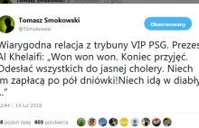 Na Onecie jako autentyczną wypowiedź po meczu Real-PSG podano żart z „Misia”