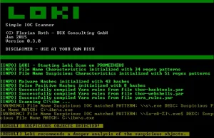 LOKI - darmowy skaner, który wykryje m.in. narzędzia hakerskie w systemie