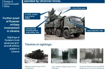 Brytyjskie służby opublikowały zdjęcia sprzętu wojskowego na wschodniej Ukrainie
