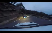 Górska kręta droga + 2x Subaru Impreza STI