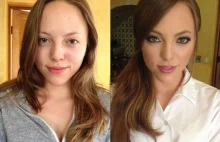 Dziewczyny przed i po makijażu