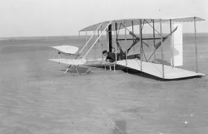 Pierwsze latanie braci Wright na zdjęciach