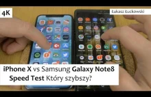 Apple iPhone X vs Samsung Galaxy Note8 Speed Test | Który szybszy?