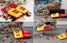 Lego stworzyło kapcie, które ochronią przed klockami zostawionymi na podłodze.