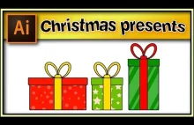 Christmas PRESENTS GIFTS - Very Good Adobe Illustrator tutorial